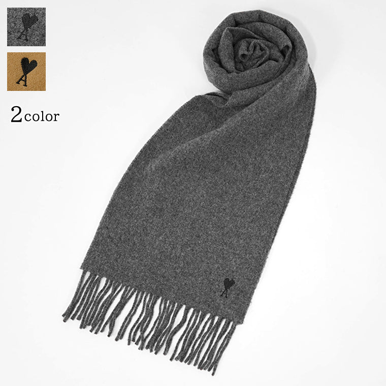 アミ AMI メンズ レディース マフラー グレー ブラウン – WORLDCLUB1989