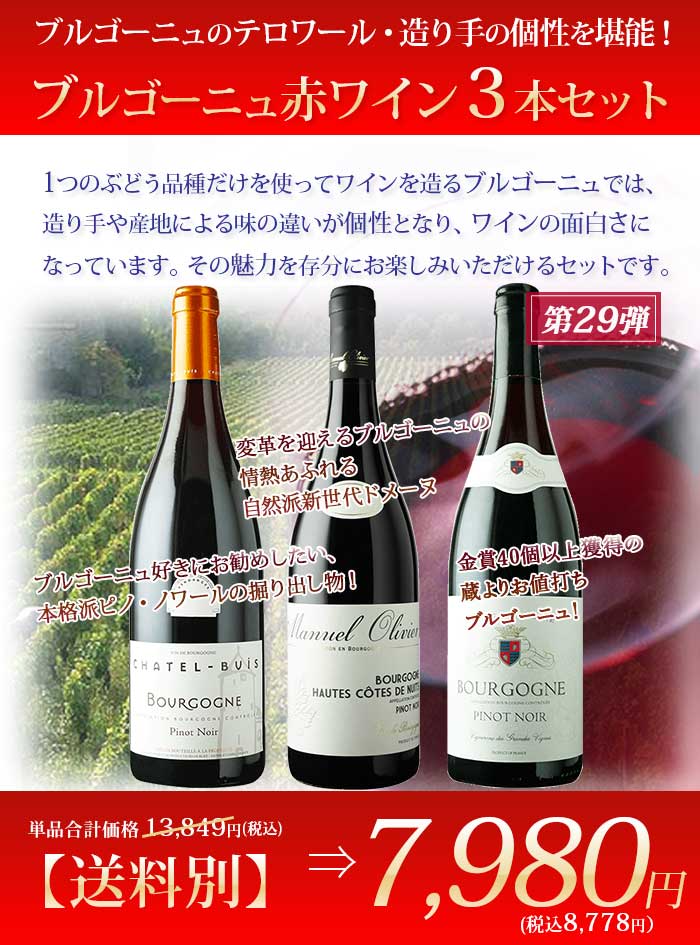 1本あたり2,660 ワインセット 1本当たり2,660 円(税込) 送料無料