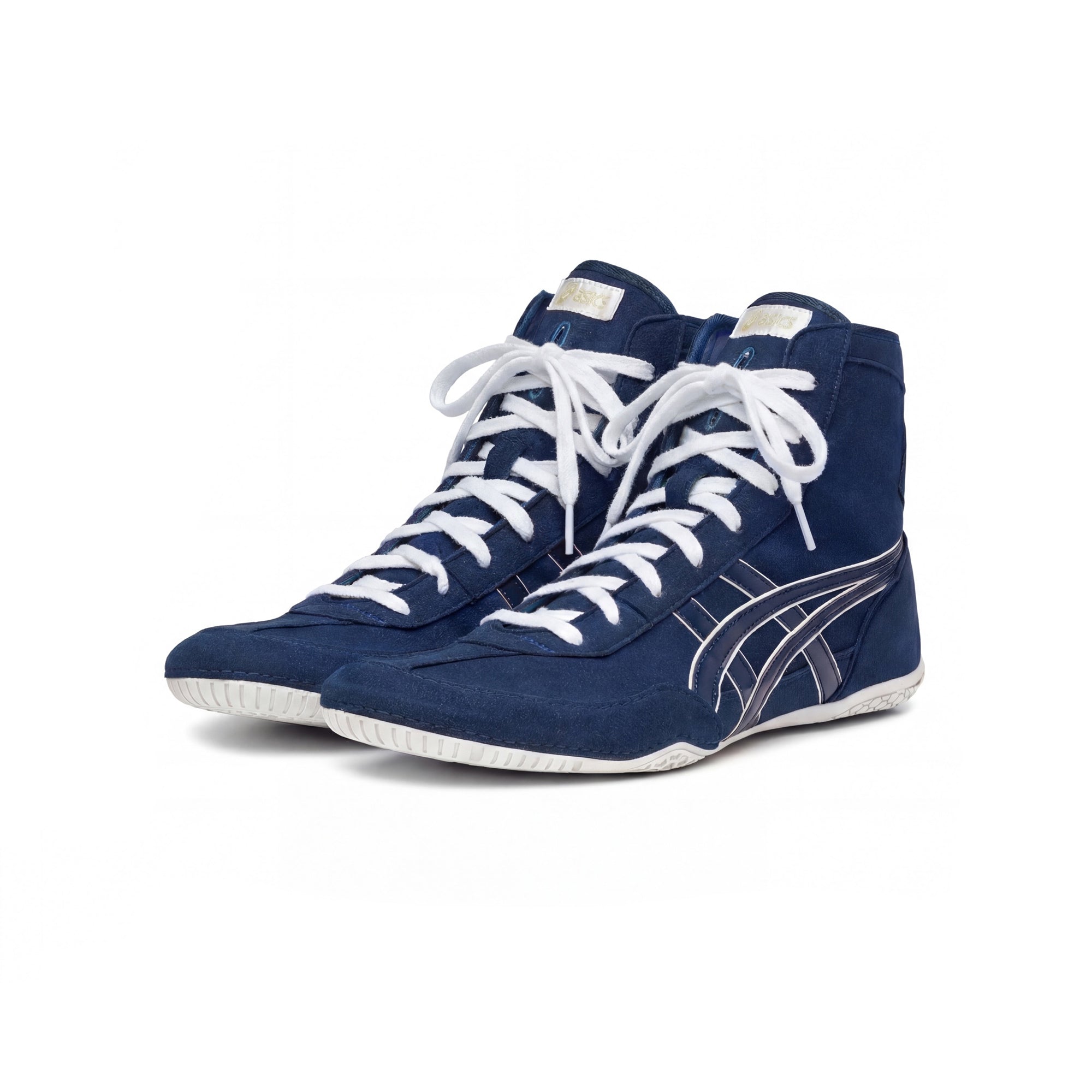 ASICS EX-EO Wrestling Shoes Dark Blue/White | WrestlerStore