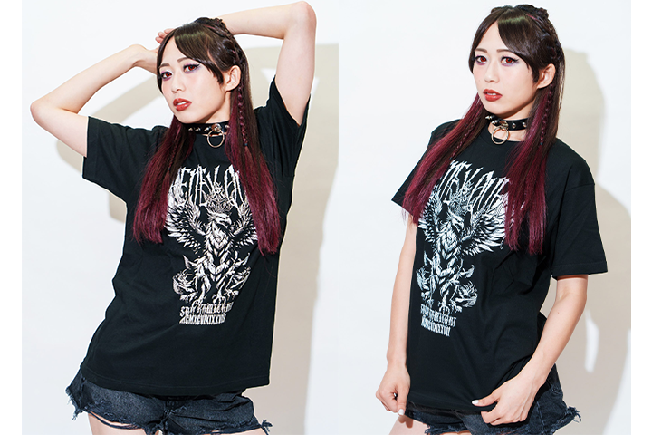 上谷沙弥 Phenex Queen ロングTシャツ メタリック XLサイズ」 上谷沙弥