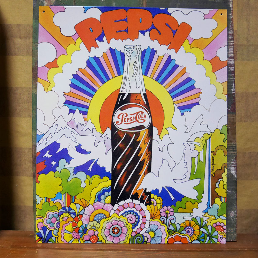 1970's コカコーラ ステンドグラス アドバタイジング ランプ ライト