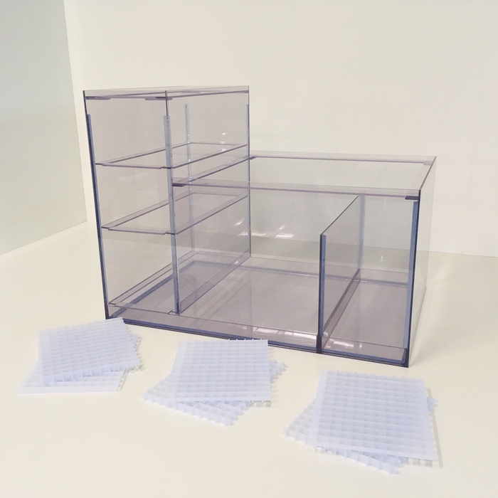 1800×500×500/350H L型2層式濾過槽用（仕切り板追加）｜すいそうやさん