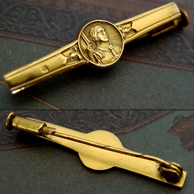 アンティークアクセサリー/アンティークブローチ/ジャンヌダルク