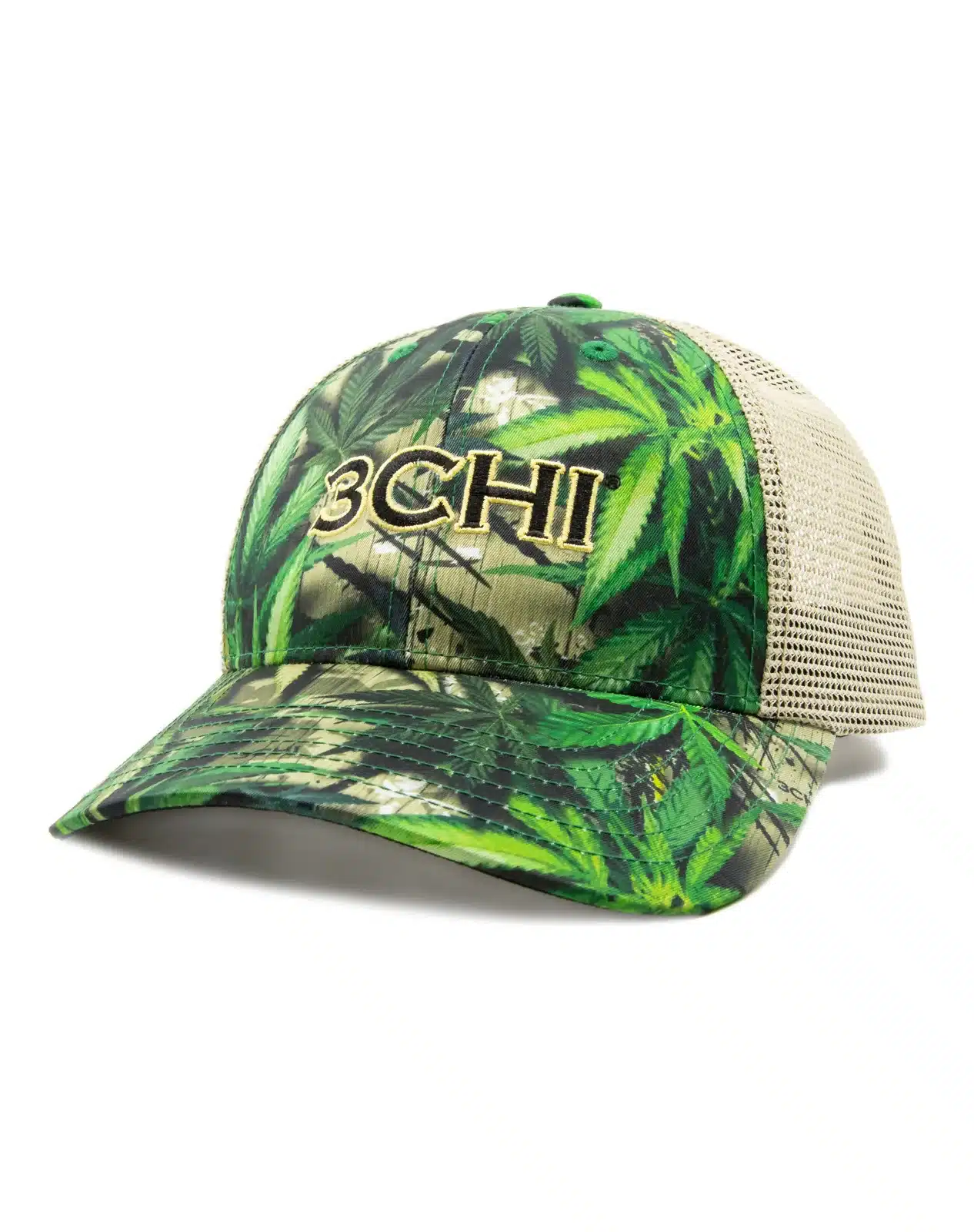 3Chi CannaCamo Trucker Hat | Cannabis Print Hats