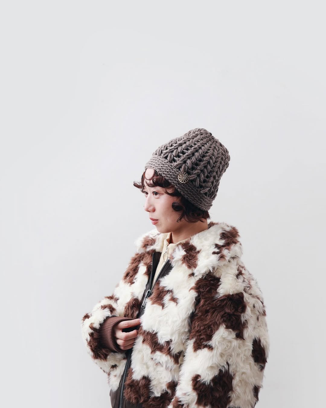 別注!!hitomi shinoyama ヒトミシノヤマ 別注!! ボーボリー ニット