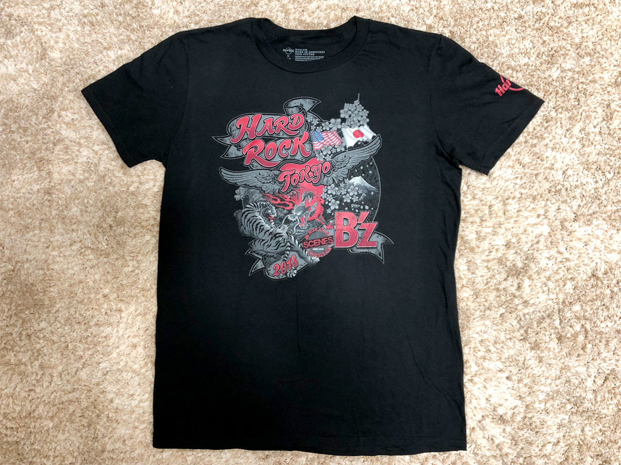 B'z ロゴ入りROCK BEYOND ROCK Tシャツ 30周年XLサイズ ROCK BEYOND ROCK