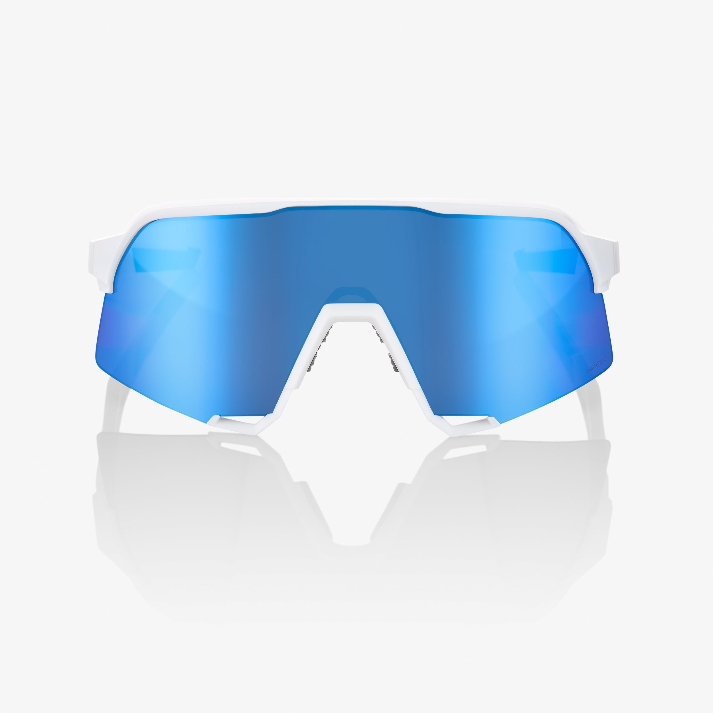 S3 - Matte White - HiPER® Blue Multilayer Mirror Lens – 100%