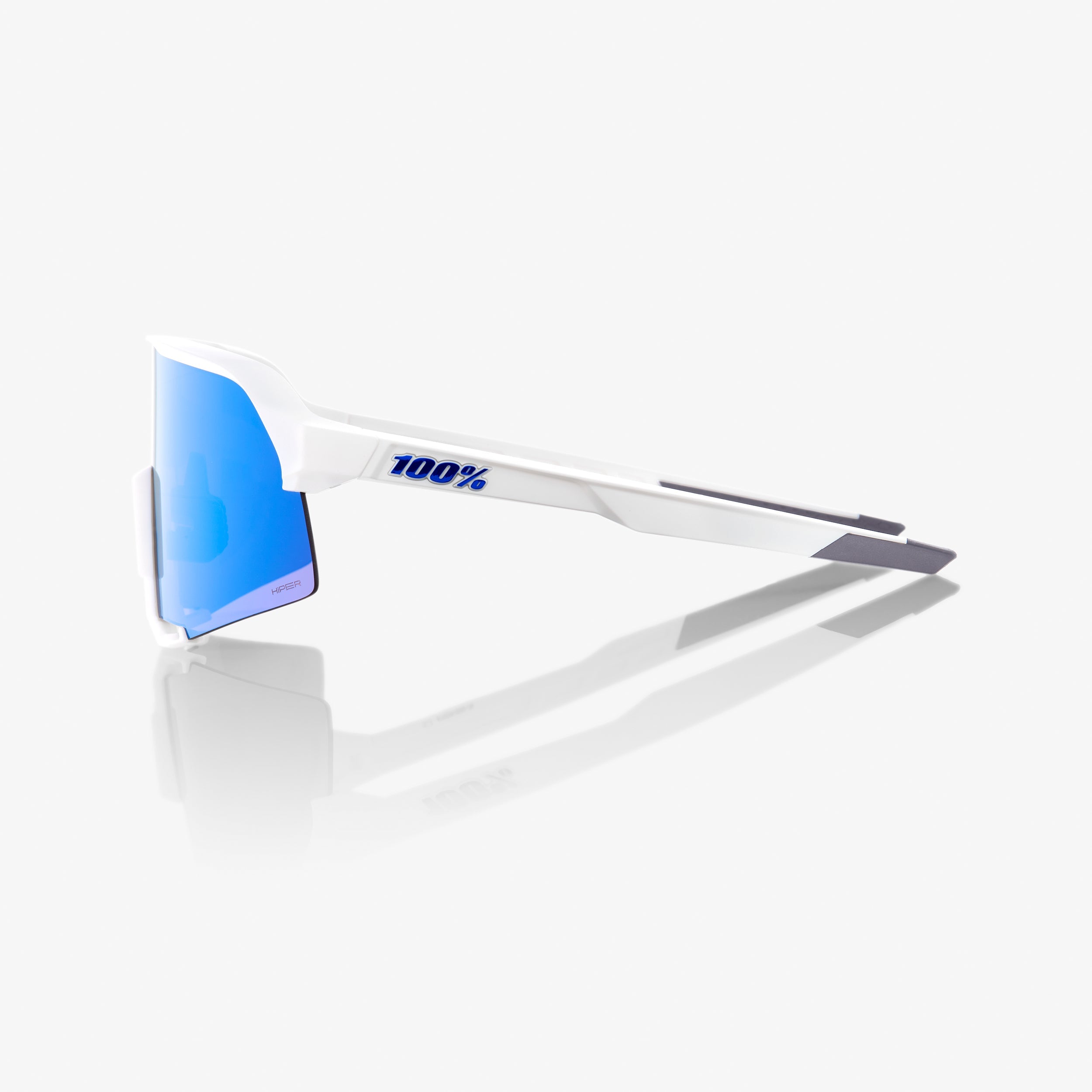S3 - Matte White - HiPER® Blue Multilayer Mirror Lens – 100%