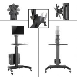 よっちゃん】モニター 移動式スタンド よっちゃん】モニター 移動式