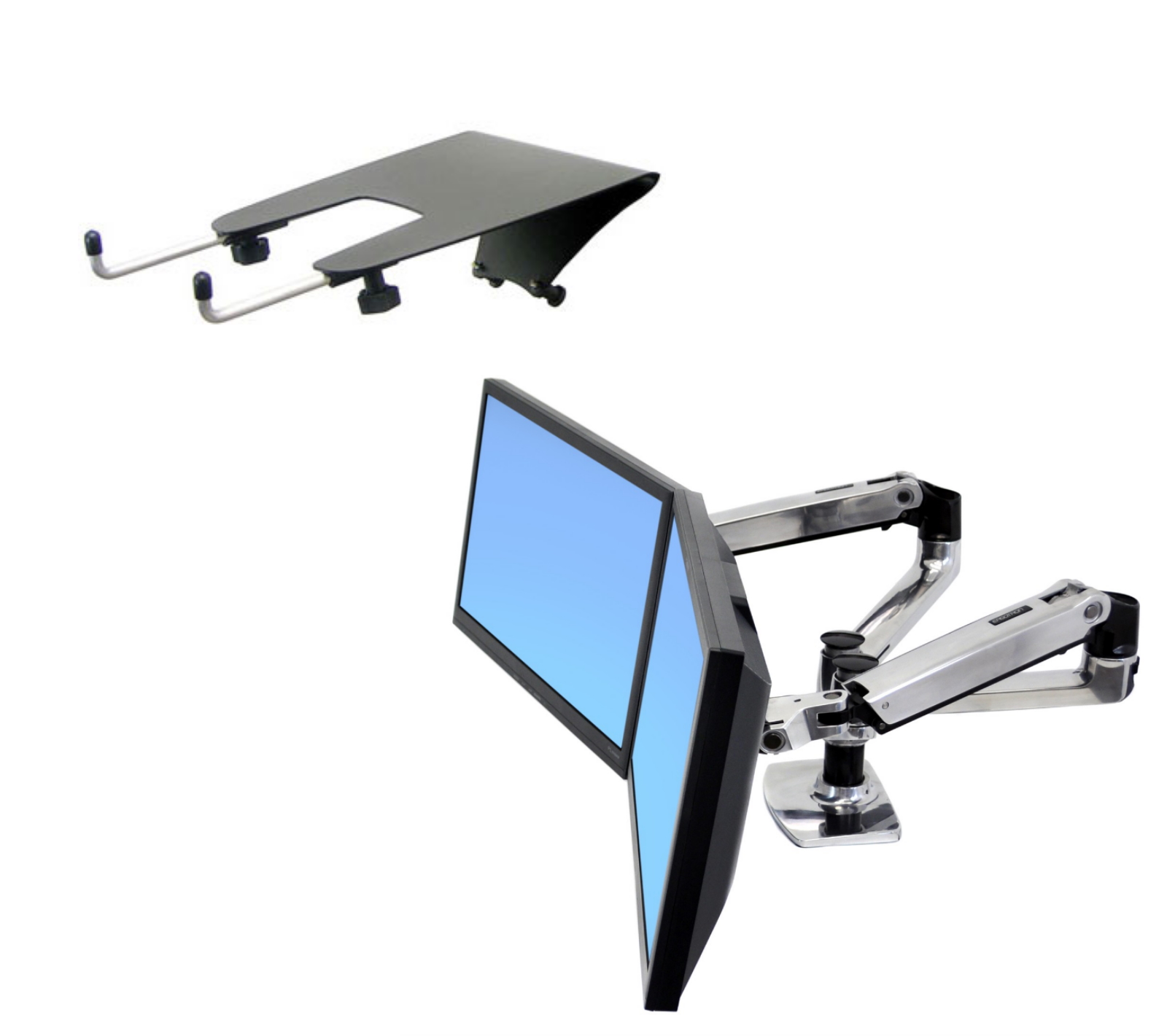 ERGOTRON エルゴトロン 追加用LXアーム+ノートパソコントレー エルゴ