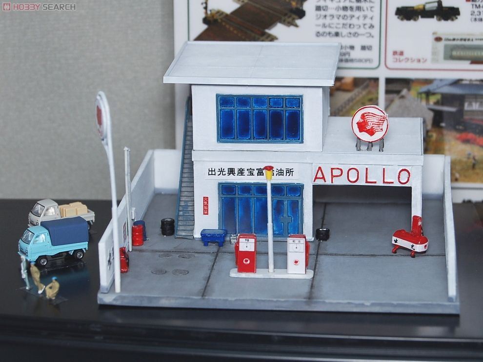 建物コレクション 047 ガソリンスタンドA ～昭和30年代風～ (鉄道模型