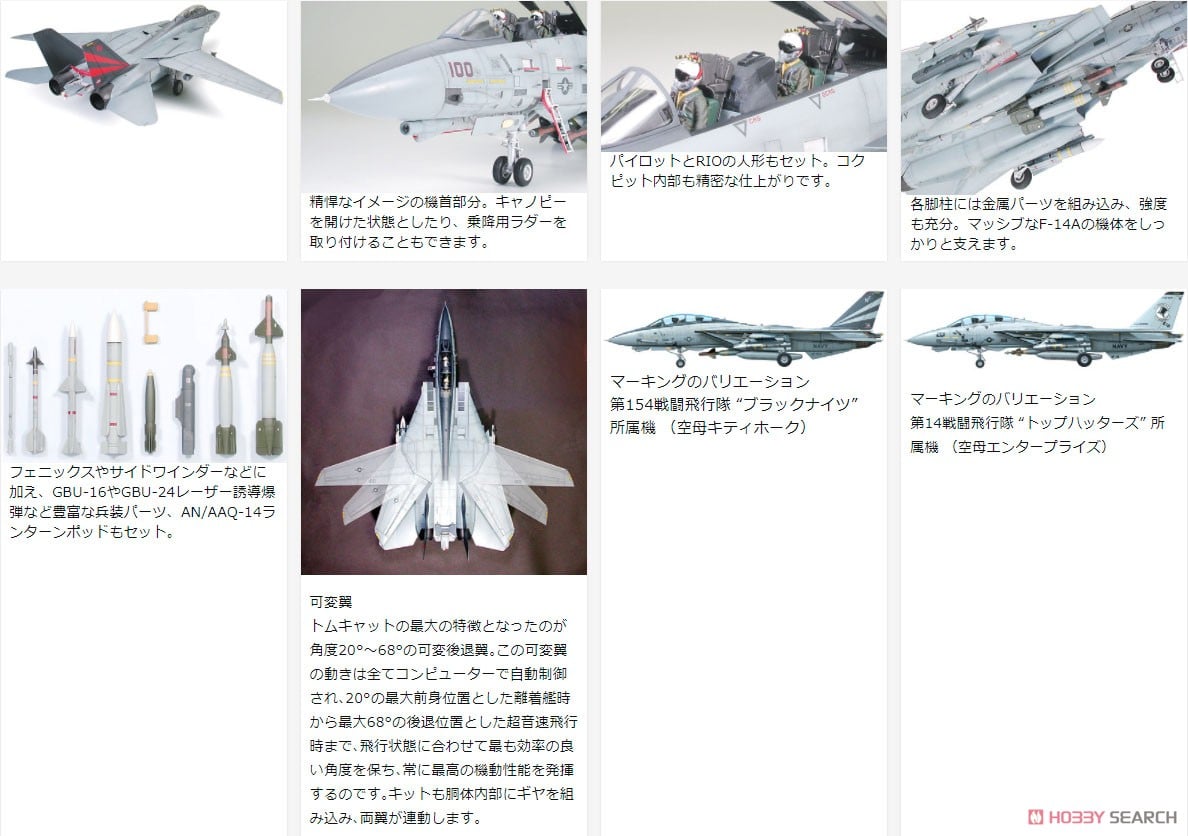 グラマン F-14A トムキャット ブラックナイツ (プラモデル) - ホビー