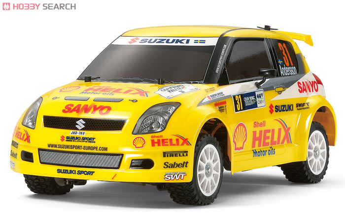 1/10電動RCレーシングカー スズキスイフトスーパー1600 TAMIYA 1/10