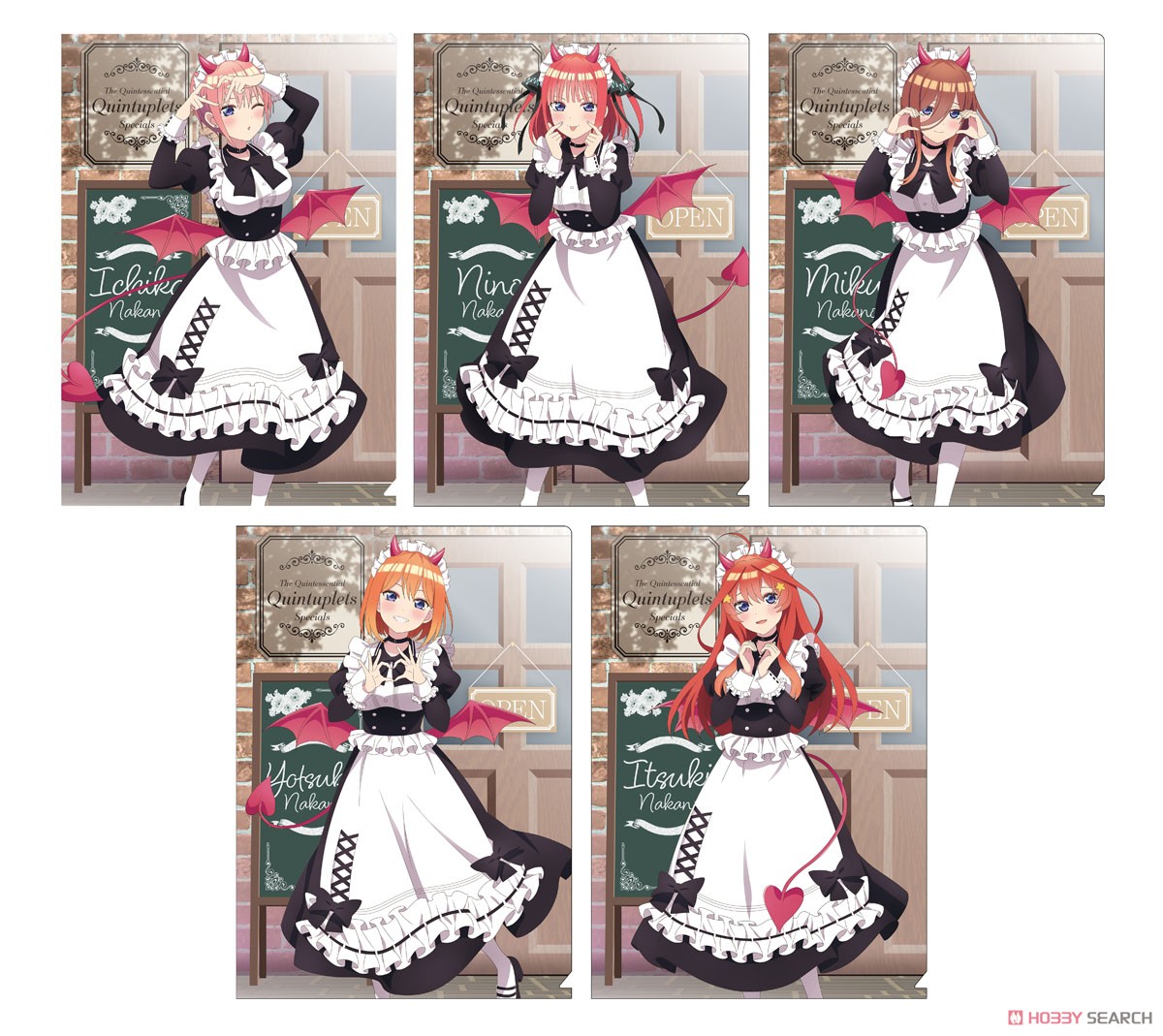 CJ】五等分の花嫁 ソフマップ クリアファイル ジャージメイド全種