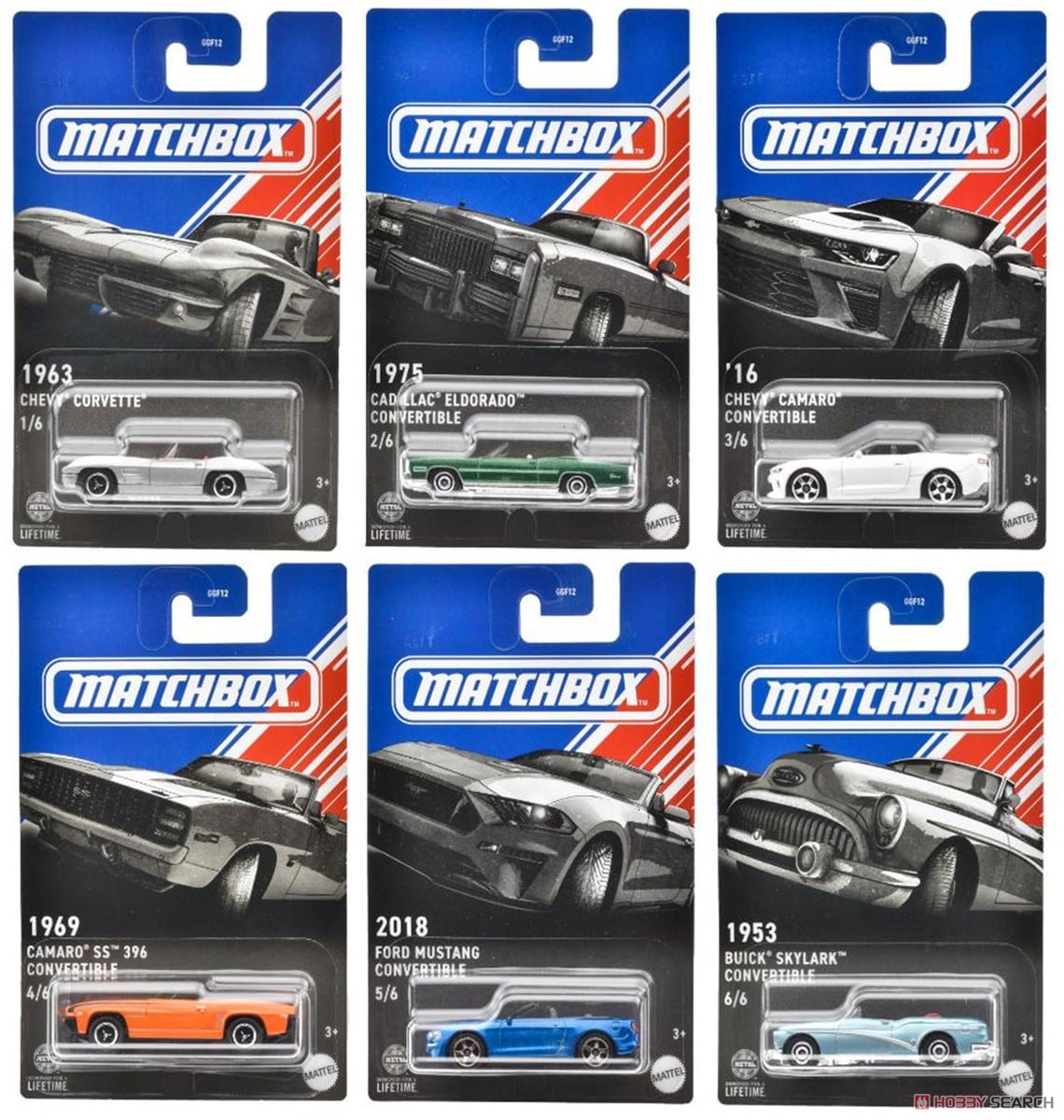 マッチボックス テーマ アソート - アメリカン コンバーチブル (10個