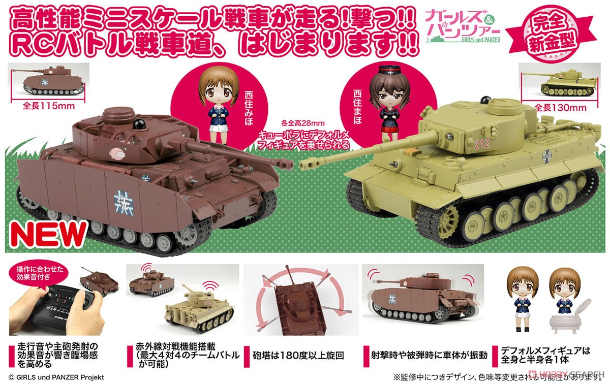 ☆特価品 ガールズ＆パンツァー RCバトル戦車道シリーズ IV号戦車H型(D
