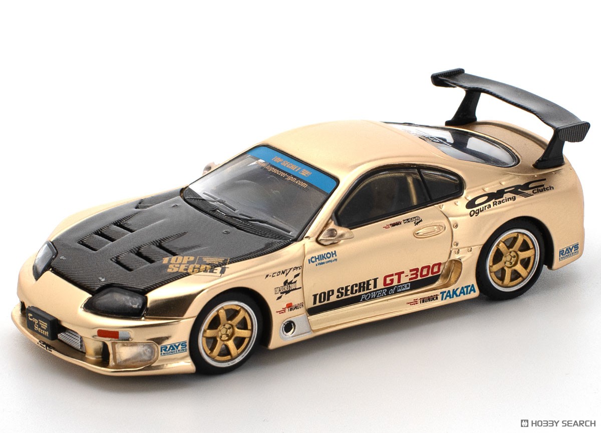 トップシークレット GT300 スープラ - クロームゴールド (ミニカー