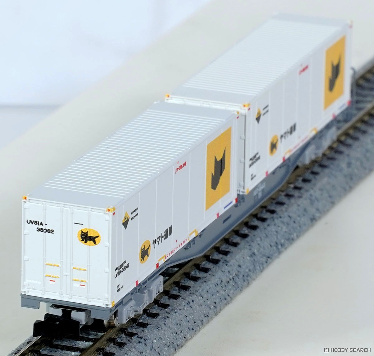 JR貨車 コキ107形 (新塗装・ヤマト運輸コンテナ付) (鉄道模型