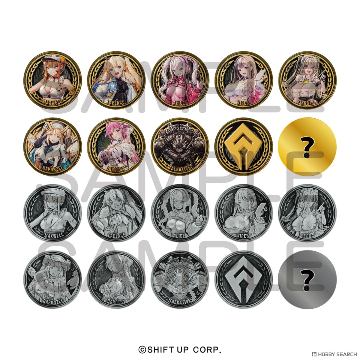 勝利の女神：NIKKE」 トレーディングメタルバッジ - MISSILIS 7個入り