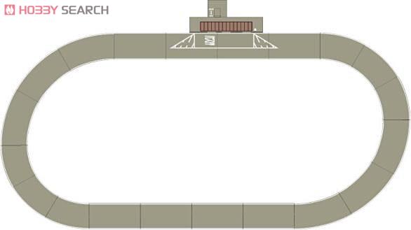 1/150 バスコレ走行システム「道路パーツ(曲線3種+直線1種)×2