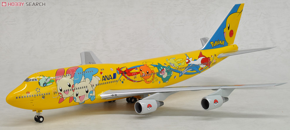 1/200 747-400D JA8957 ピカチュウジャンボ (完成品飛行機) - ホビー