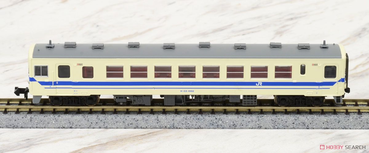 キハ33・登場時・アイボリー・青帯 (2両セット) (鉄道模型) - ホビー