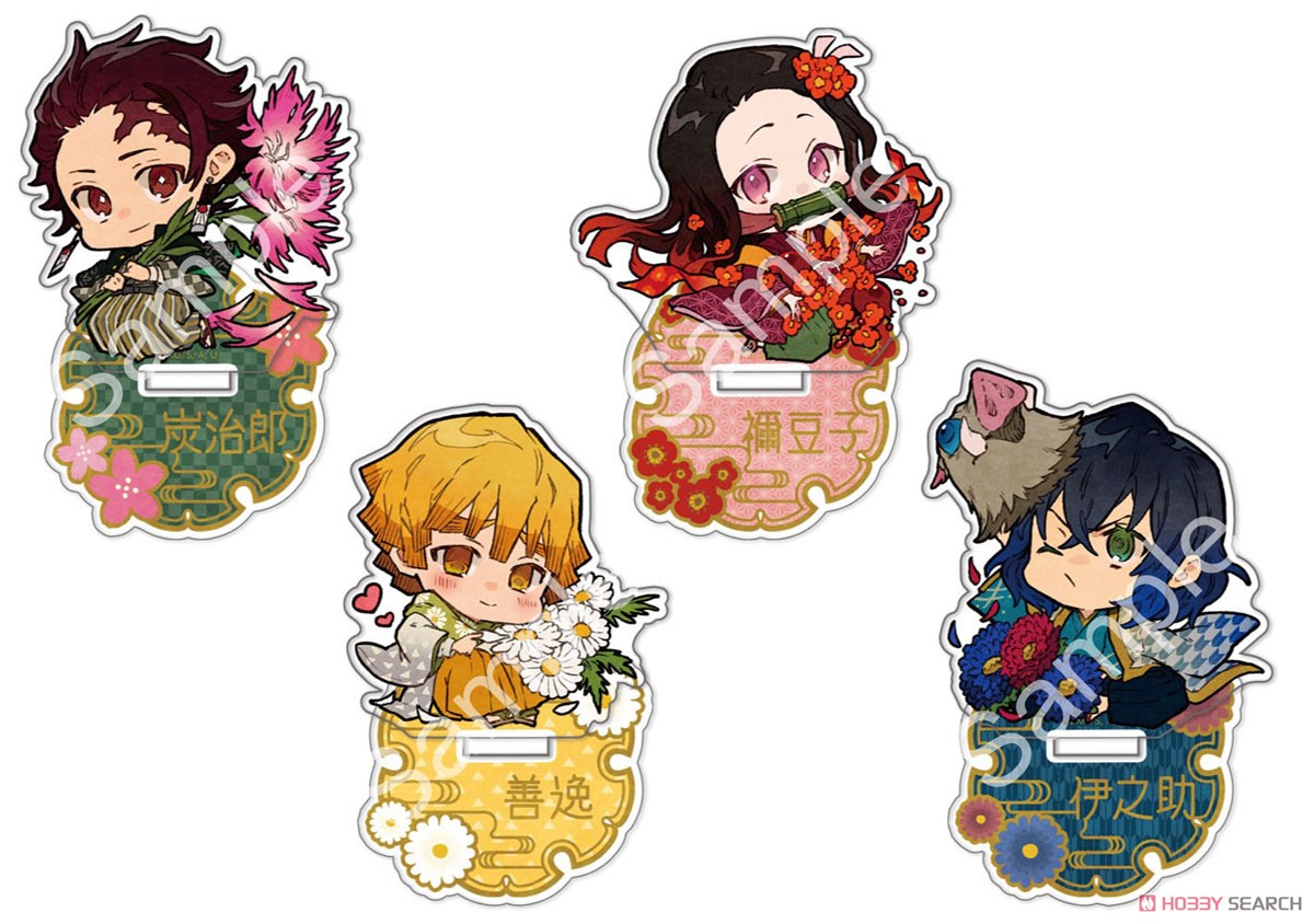 POPMART 鬼滅の刃 誕生花 竈門炭治郎 禰豆子 我妻善逸 嘴平伊之助