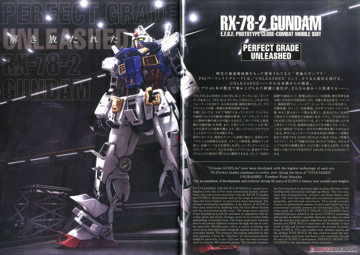 RX-78-2 GUNDAM PGU パーフェクトグレード ガンダム PG 1／60ガンダム