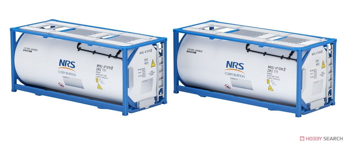 16番(HO) 私有 ISO20ft タンクコンテナ (フレームタイプ・NRS・2個入