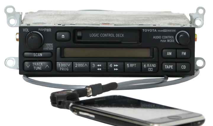 1997-02 Toyota Corolla Tacoma Radio AMFM Cassette w Aux Input