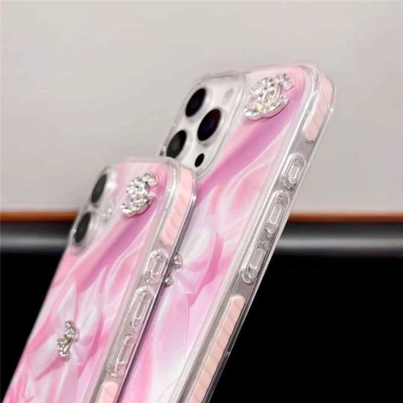 ピンク iphone ケース シャネル iphone16/16pro ケース 大人可愛い