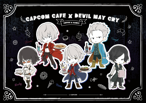 デビルメイクライ 全種セット コースター 特典 カプコンカフェ 4弾