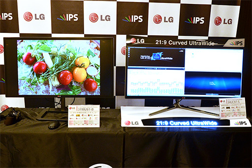 LG，アスペクト比21：9の湾曲液晶搭載ディスプレイ「34UC97-S」を発売