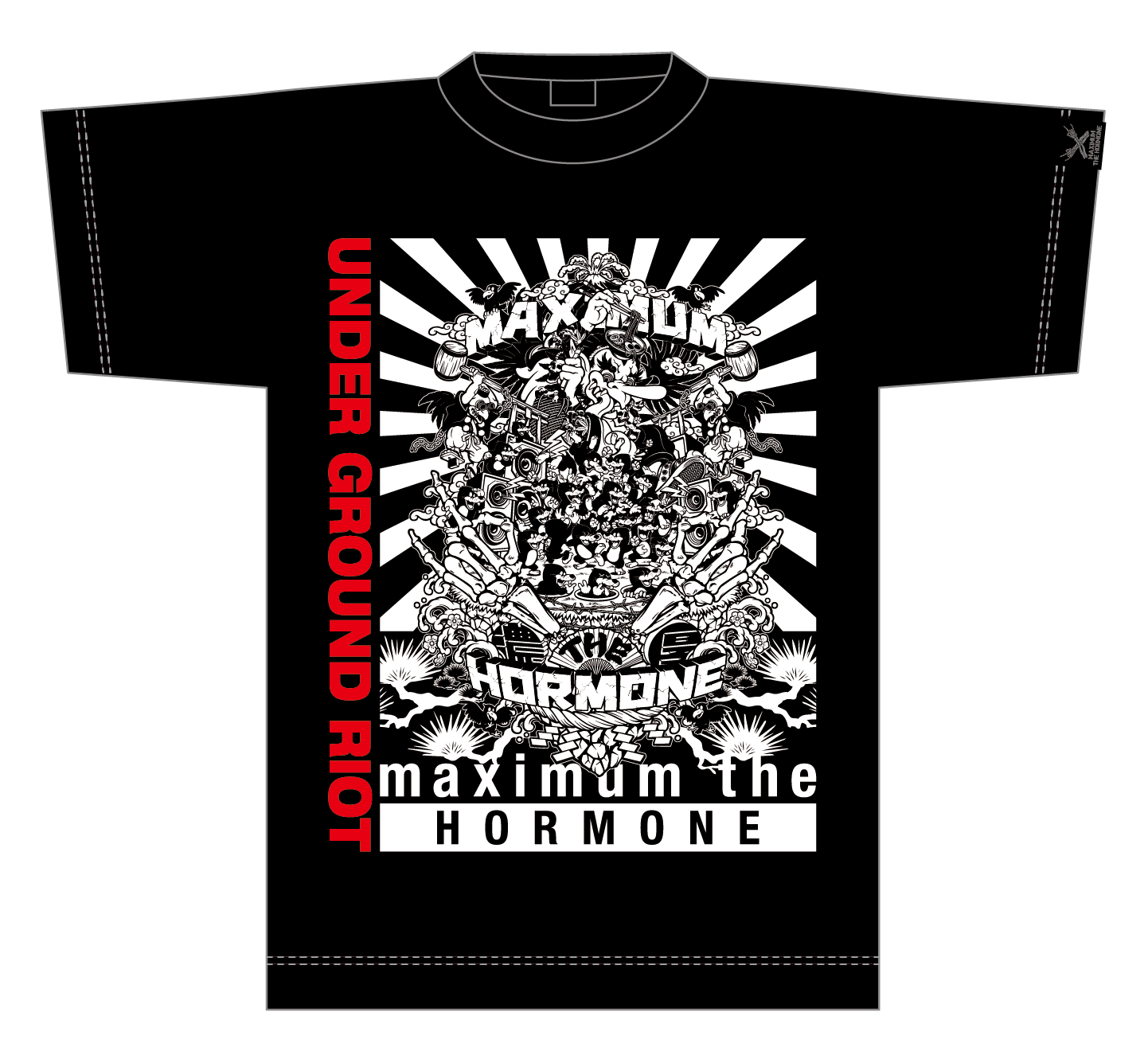 B'z UNITE#02 マキシマムザホルモン コラボTシャツ サイズL UNITE 02 B'z