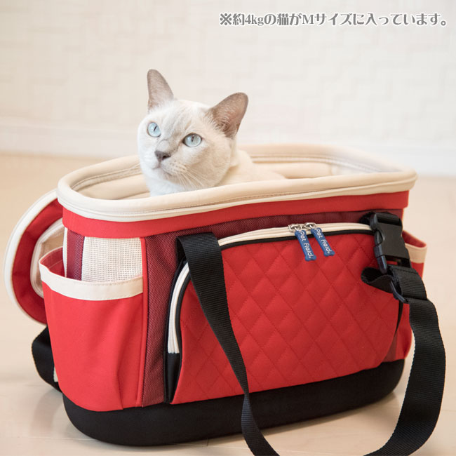 ソフトキャリー ポップキャリー 横型 Mサイズ ペット用 猫用 キャリー