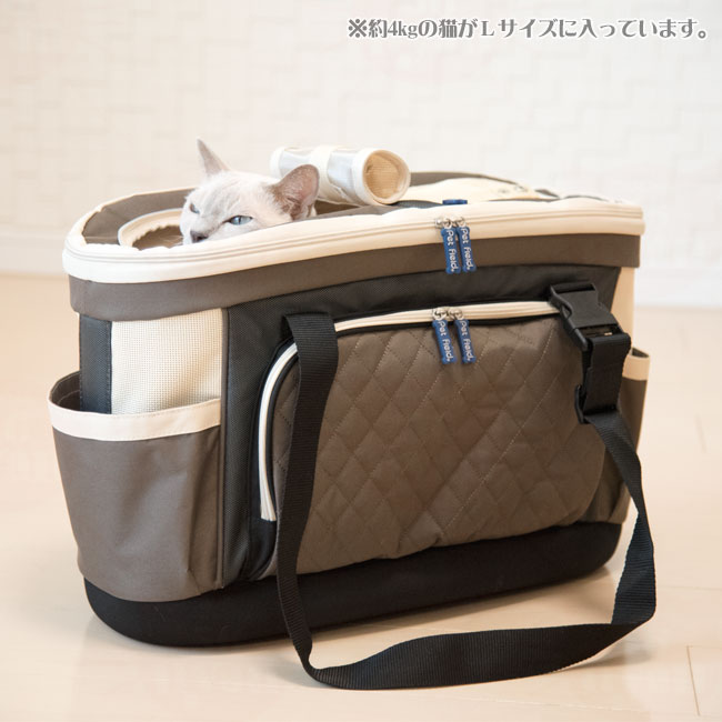 ソフトキャリー ポップキャリー 横型 Mサイズ ペット用 猫用 キャリー