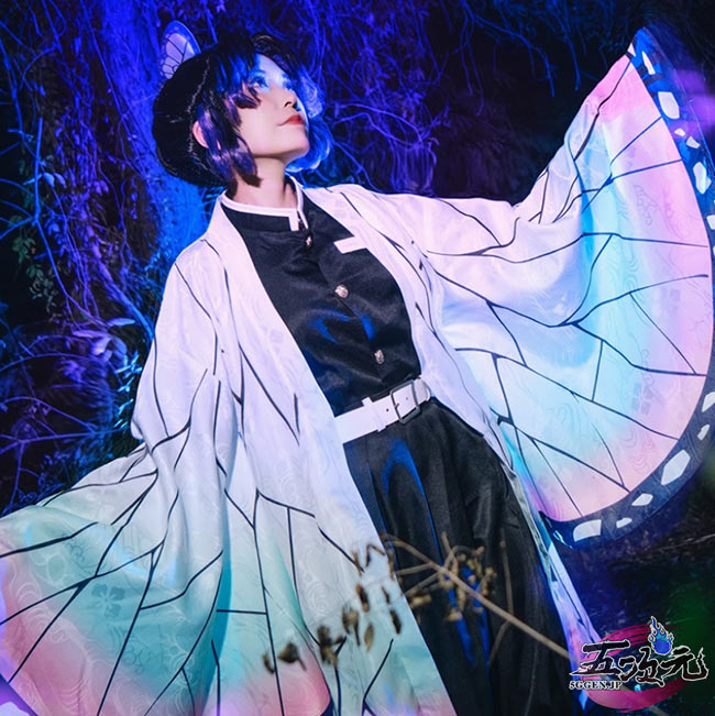三分妄想 鬼滅の刃 コスプレ 胡蝶しのぶ 衣装