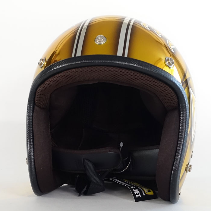 3-132 アイアンクロス メッキイエロー | ジェットヘルメット | 72JAM