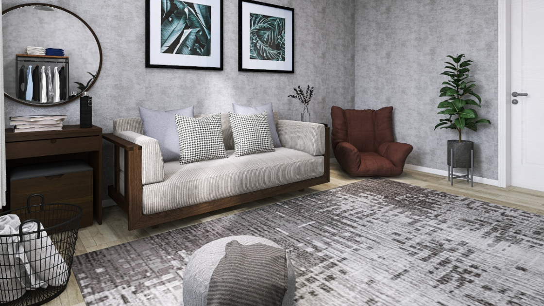 アート188 「ウォールズ(ダークブラウン)」 インテリアコーディネート