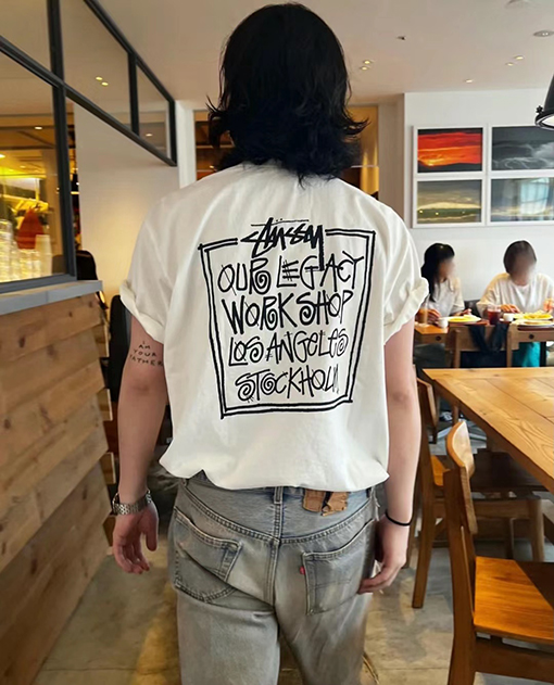 ステューシー 半袖Tシャツ スーパーコピー STUSSY X OUR LEGACY コラボ