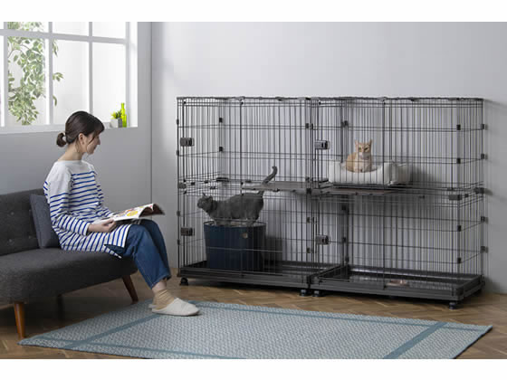 アイリスオーヤマ コンビネーションサークル 93×65×122 ウォールナット