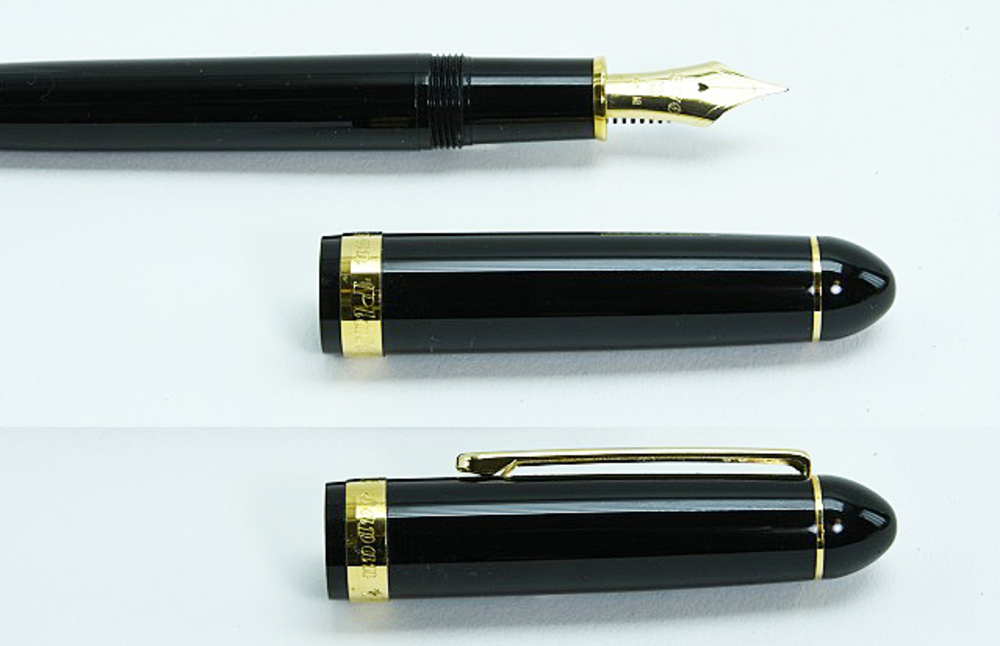 プラチナ PLATINUM 万年筆 #3776 旧モデル センチュリー ブラックイン