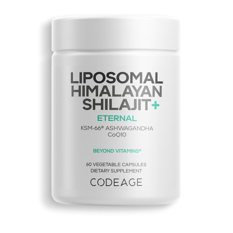 Codeage Liposomal Himalayan Shilajit+ Supplement, Ashwagandha & CoQ10