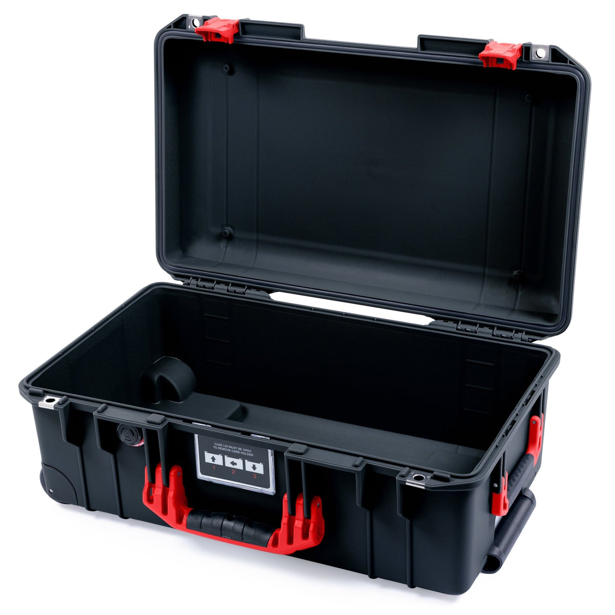Black & Red Pelican 1535 Air Case - Push-Button Latches - ColorCase