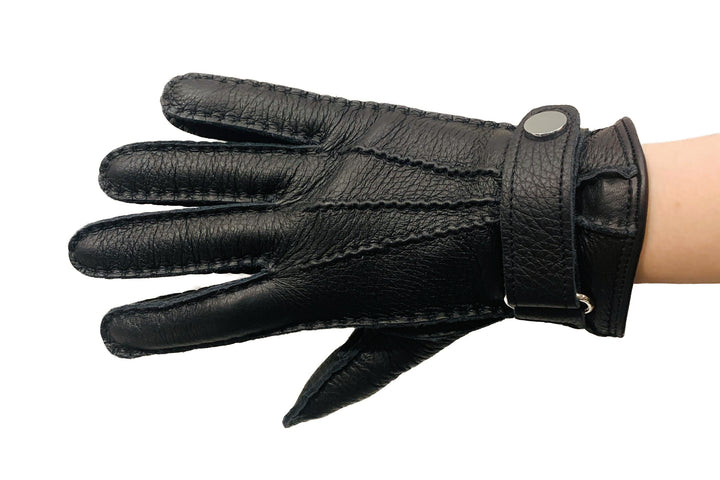 メローラ メンズ手袋◇ディアスキン◇ ボルドー/BORDEAUX《ベルト