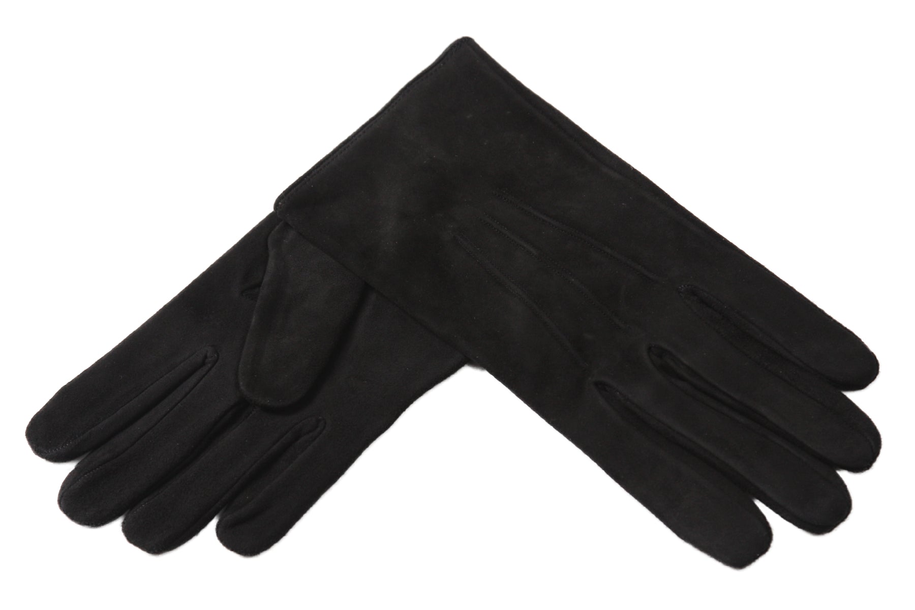 メローラ スエード緑色 カシミア黒 グローブ 革手袋 MEROLA メローラ