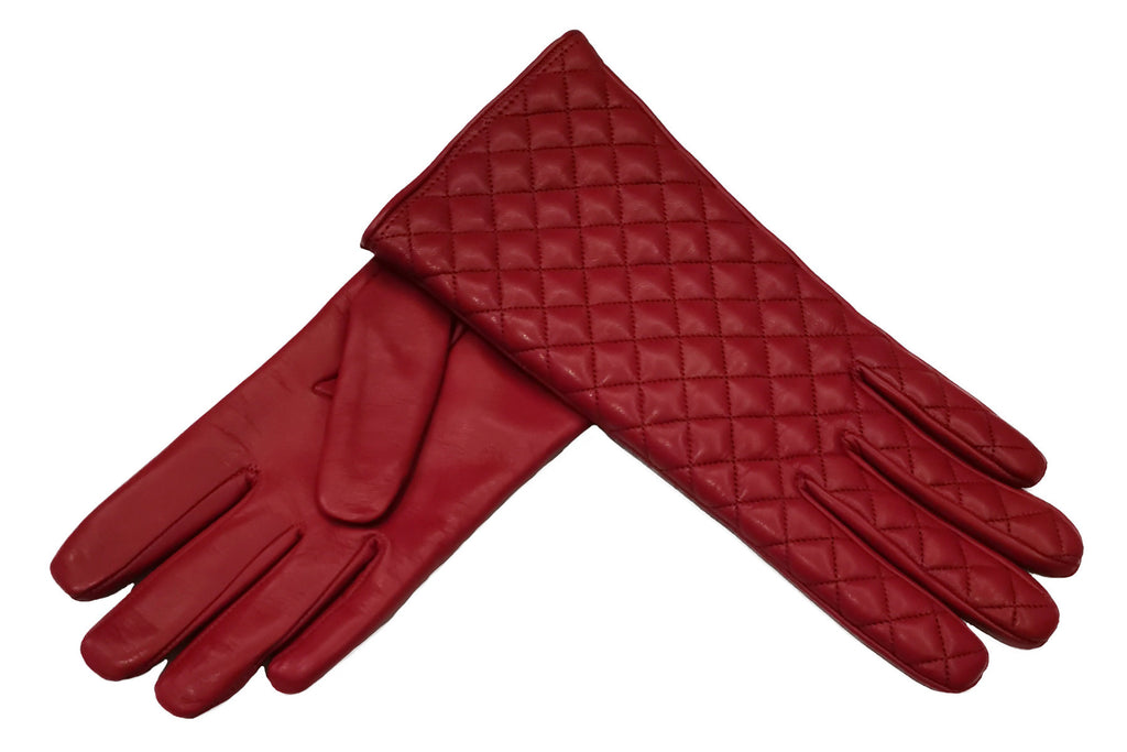 初売り 円安前 メローラ ナッパ濃灰 カシミア赤 革手袋 グローブ MEROLA 初