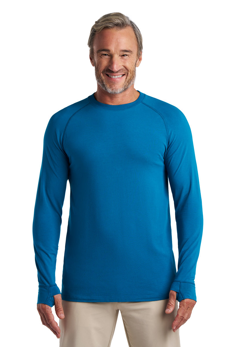 Men's LumaLeo Long Sleeve T-Shirt with Thumbholes | Bluejay UPF 50+
