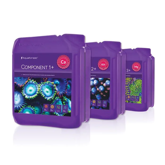 Aquaforest Component 1+, 2+, 3+, 3 x 5L Bottles | CoralVue