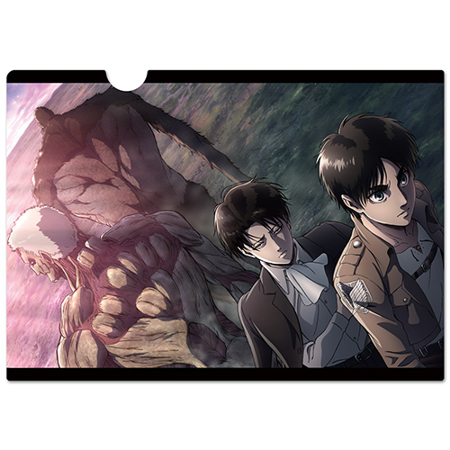 進撃の巨人 クリアファイルK[エレン＆リヴァイ＆鎧の巨人＆獣の巨人
